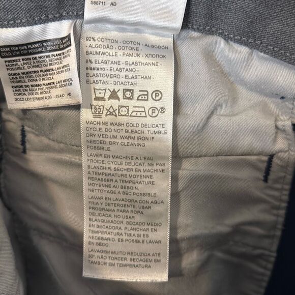 Dockers Men’s Slim Tapered Fit Chino Dress Pants - Blue, Size 33x30 - Picture 8 of 10